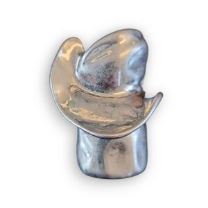 ZARA Twisted Ring Silver Tone NWT